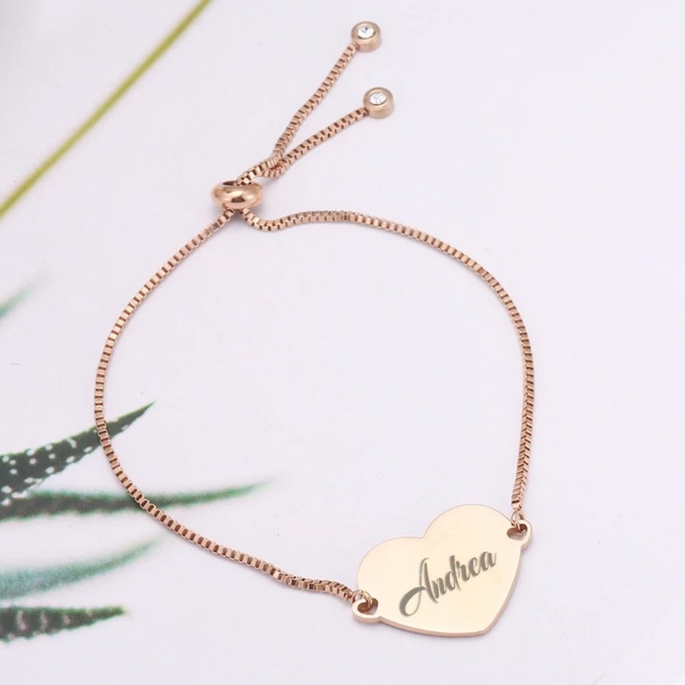 Stainless steel bracelet with custom engraving. - Picture 2 of 3